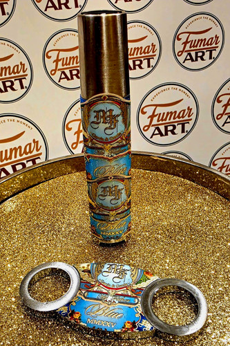 Father cigar blue - blue, torch